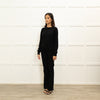 The Row Black Fine Cashmere Sweater