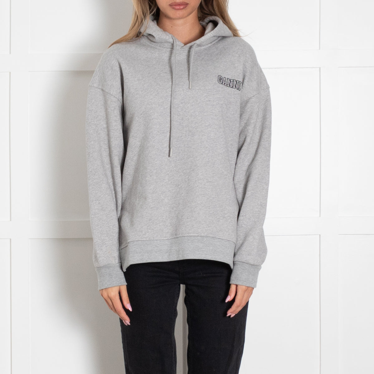 GANNI-Oversized Hoodie Paloma Melange