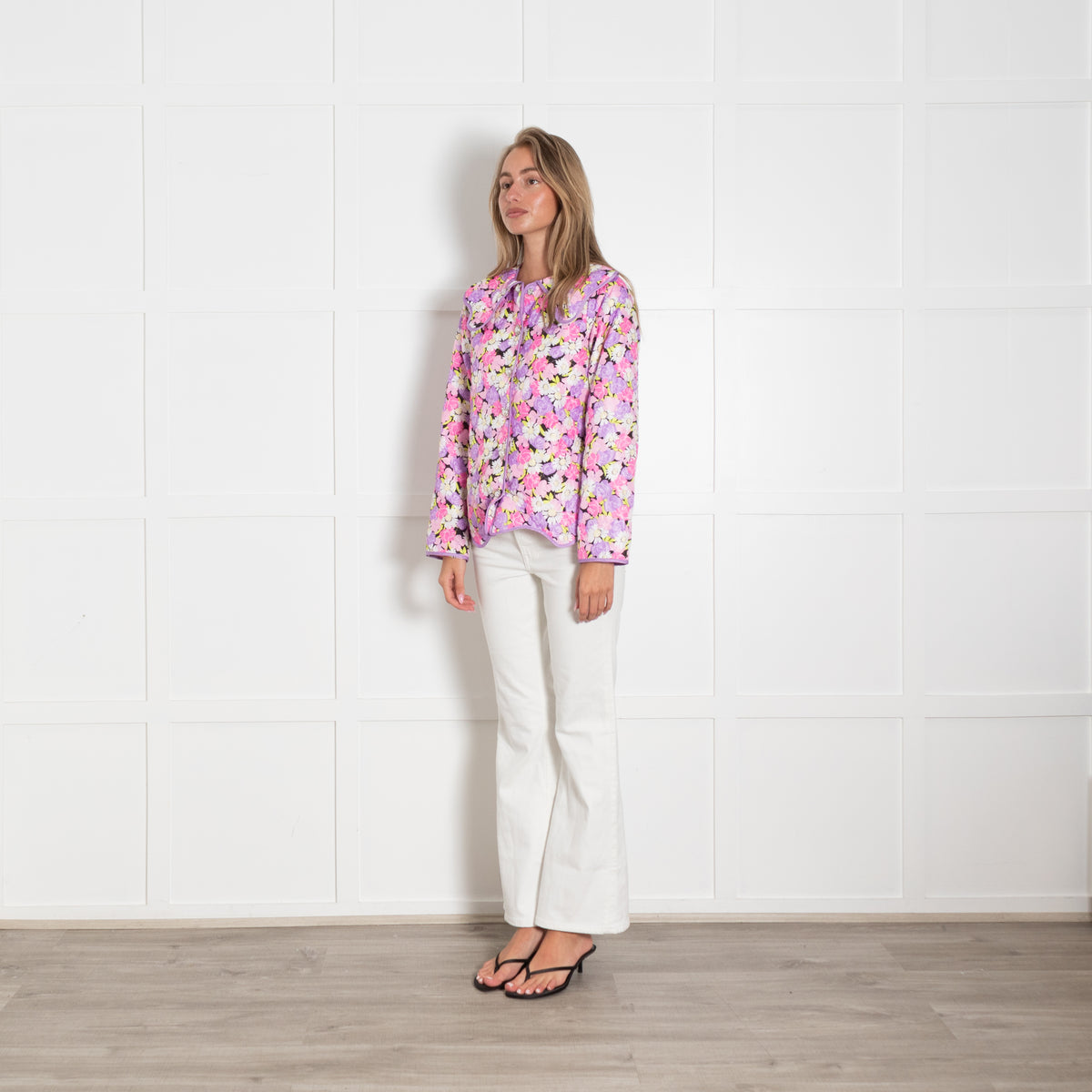 Cras Jadecras Daisy Floral Quilted Jacket
