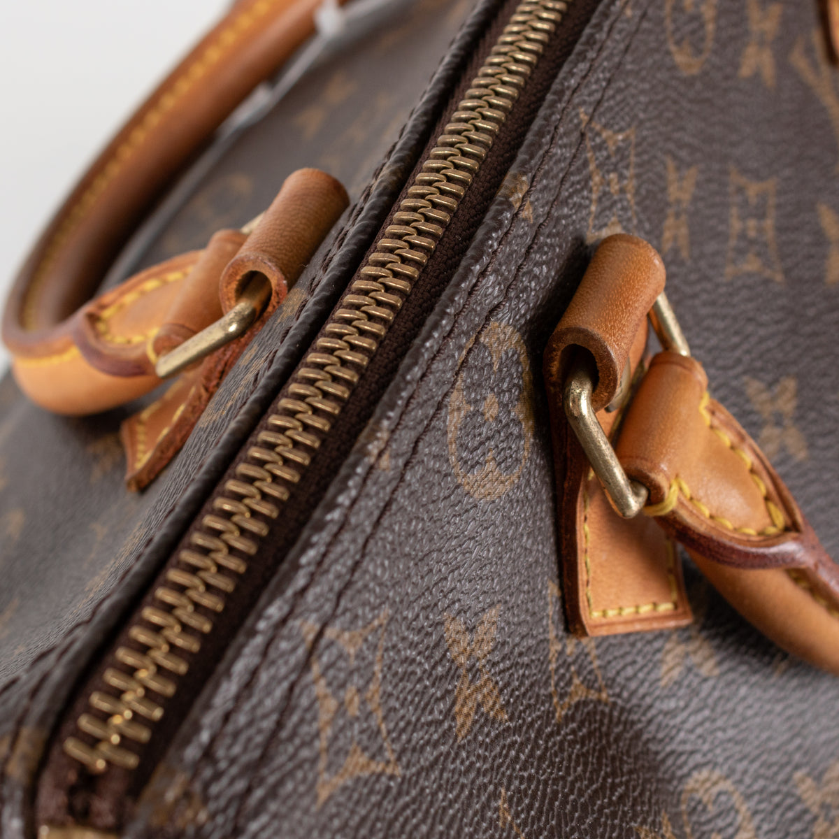 Louis Vuitton Brown Coated Canvas Monogram Speedy 30