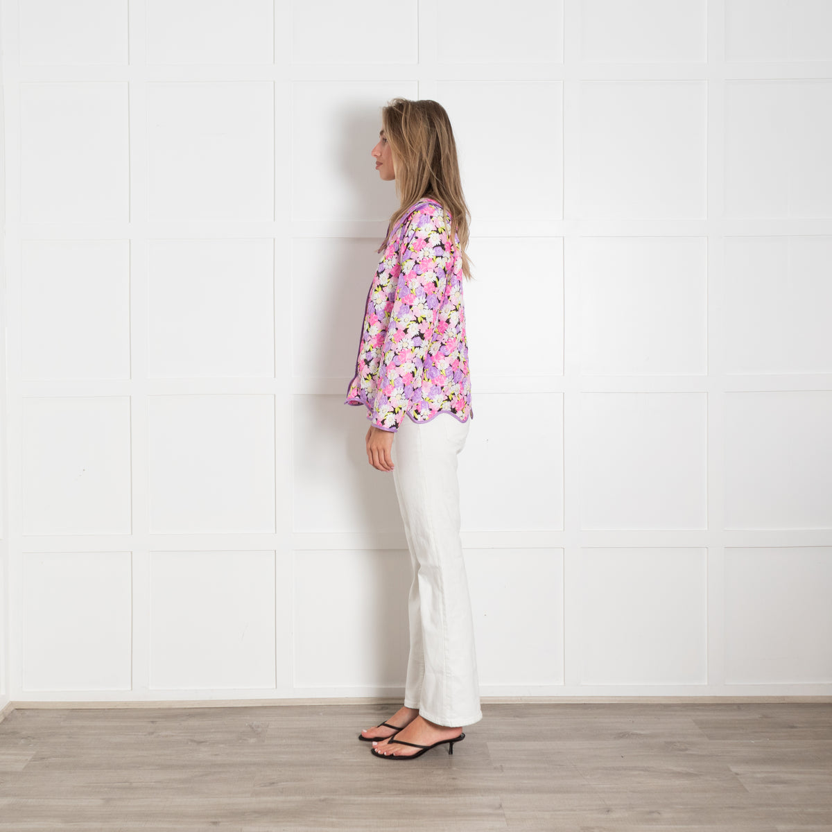 Cras Jadecras Daisy Floral Quilted Jacket