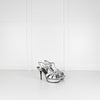 Saint Laurent Silver Leather Tribute Sandals
