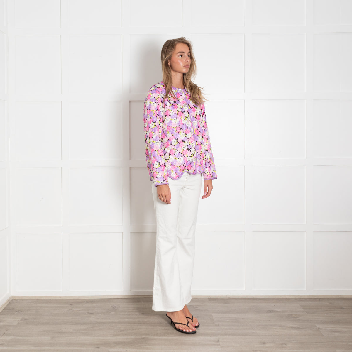 Cras Jadecras Daisy Floral Quilted Jacket