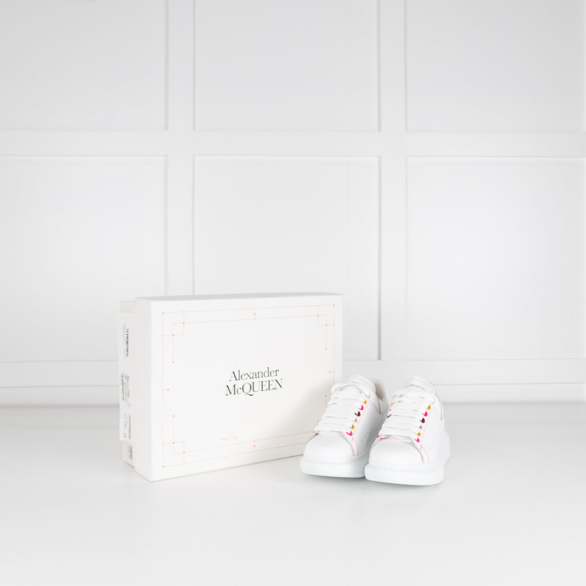 Alexander McQueen White Rainbow Trainers