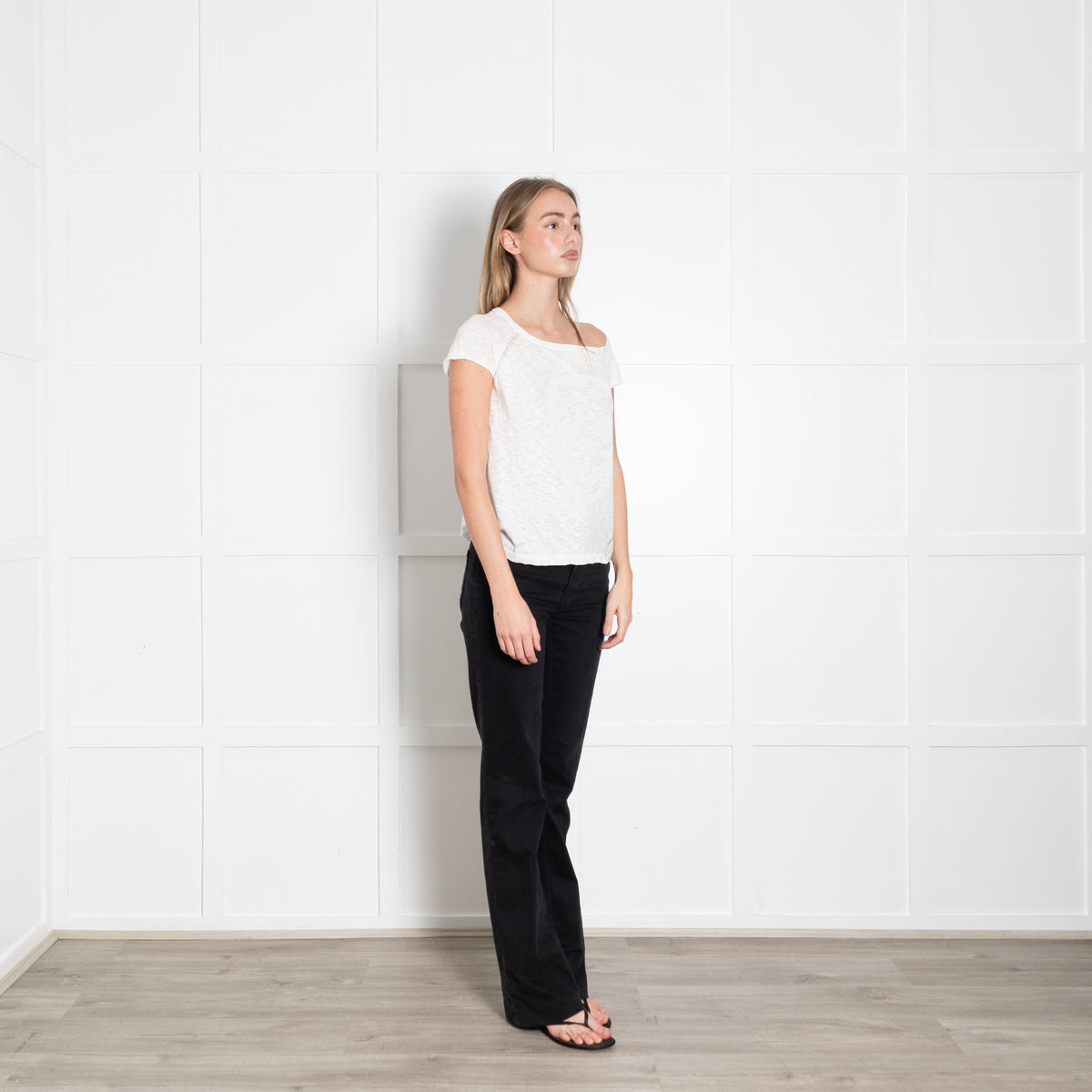 Zadig & Voltaire Preloved White Skull Stud Motif Knitted Top