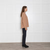 Van Kukil Camel Cashmere Funnel Neck Jumper