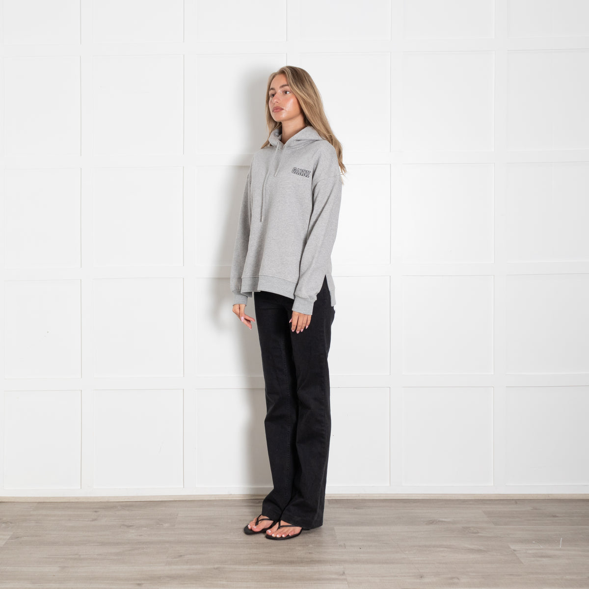 GANNI-Oversized Hoodie Paloma Melange