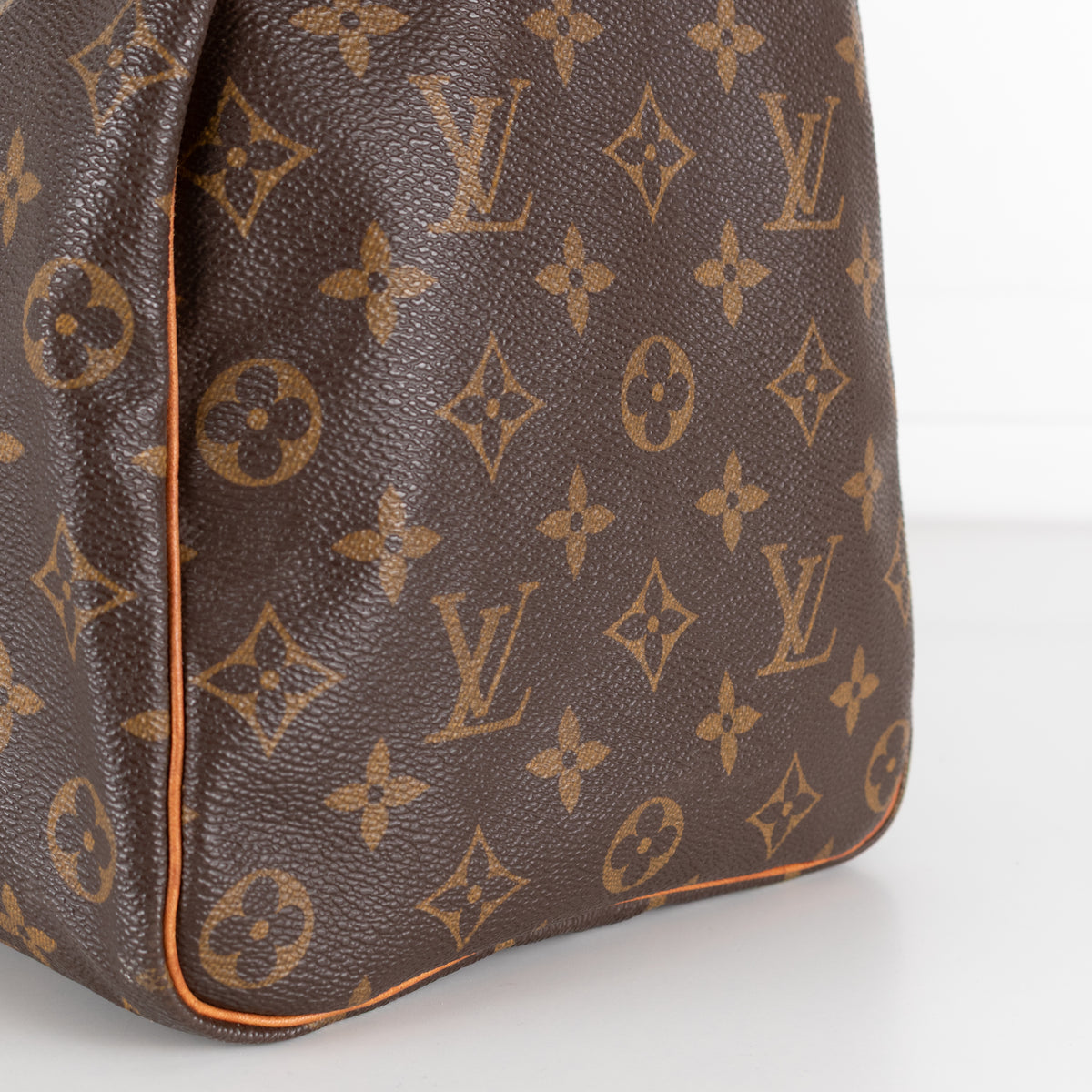 Louis Vuitton Brown Coated Canvas Monogram Speedy 35