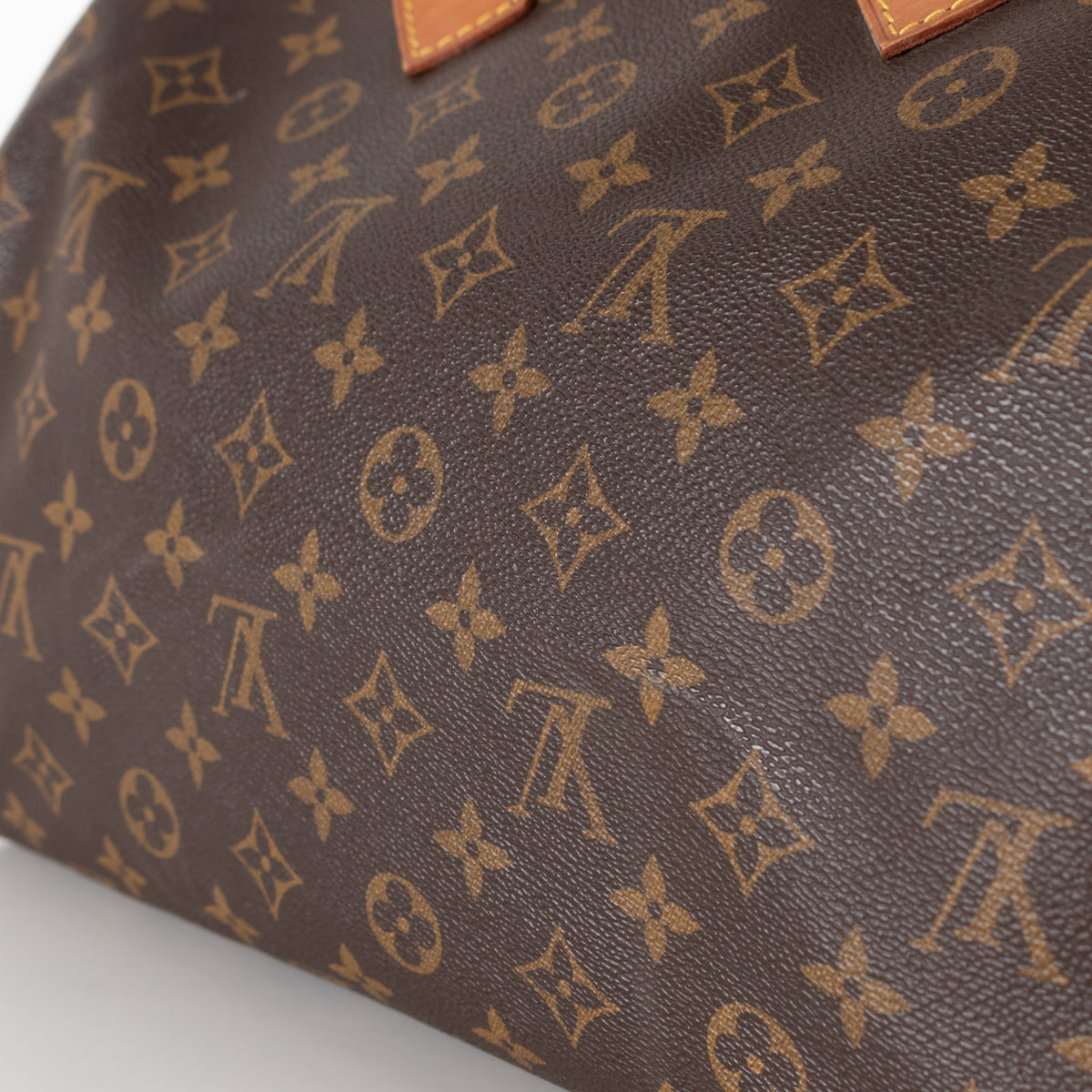 Louis Vuitton Brown Coated Canvas Monogram Speedy 35