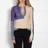 SIR Multi Coloured Sheer Patchwork Top