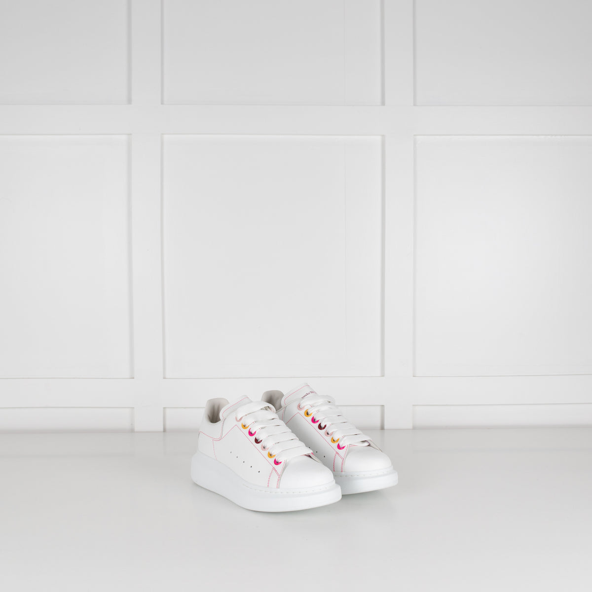 Alexander McQueen White Rainbow Trainers