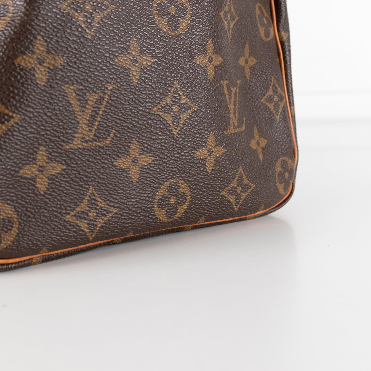 Louis Vuitton Brown Coated Canvas Monogram Speedy 35