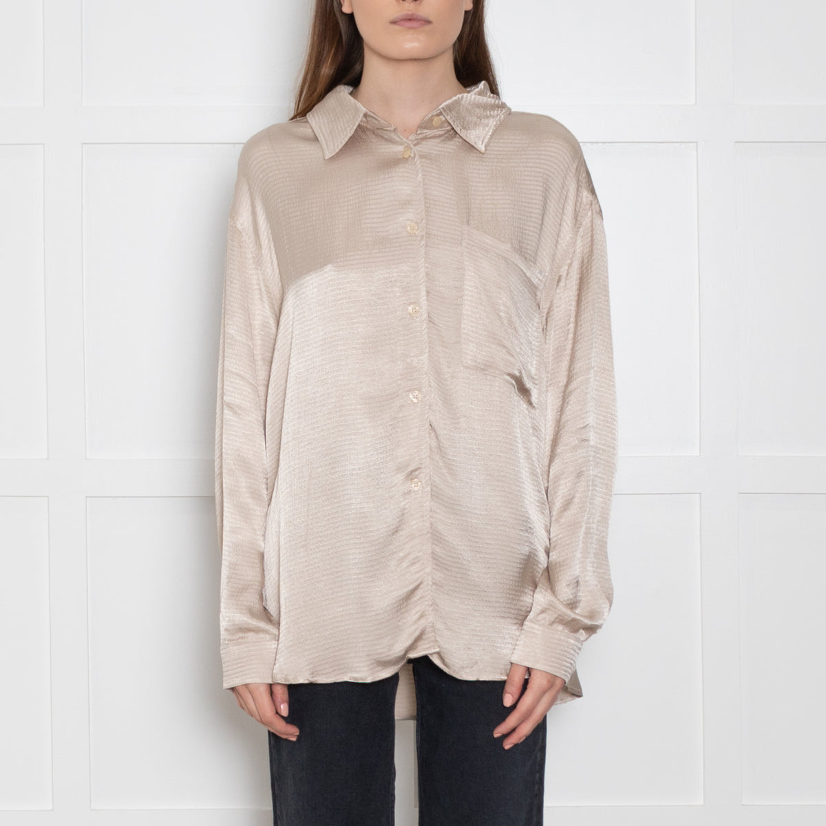 American Vintage Shimmer Collared Blouse