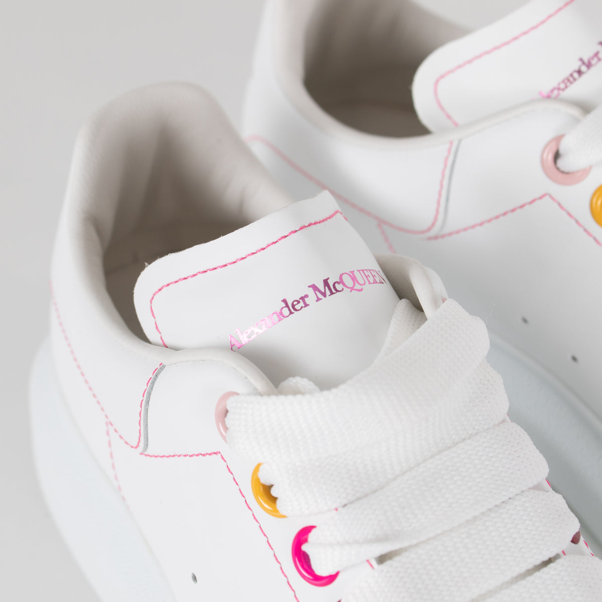 Alexander McQueen White Rainbow Trainers