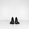 Ferragamo Black Silk Pointed Erica x5 Heels