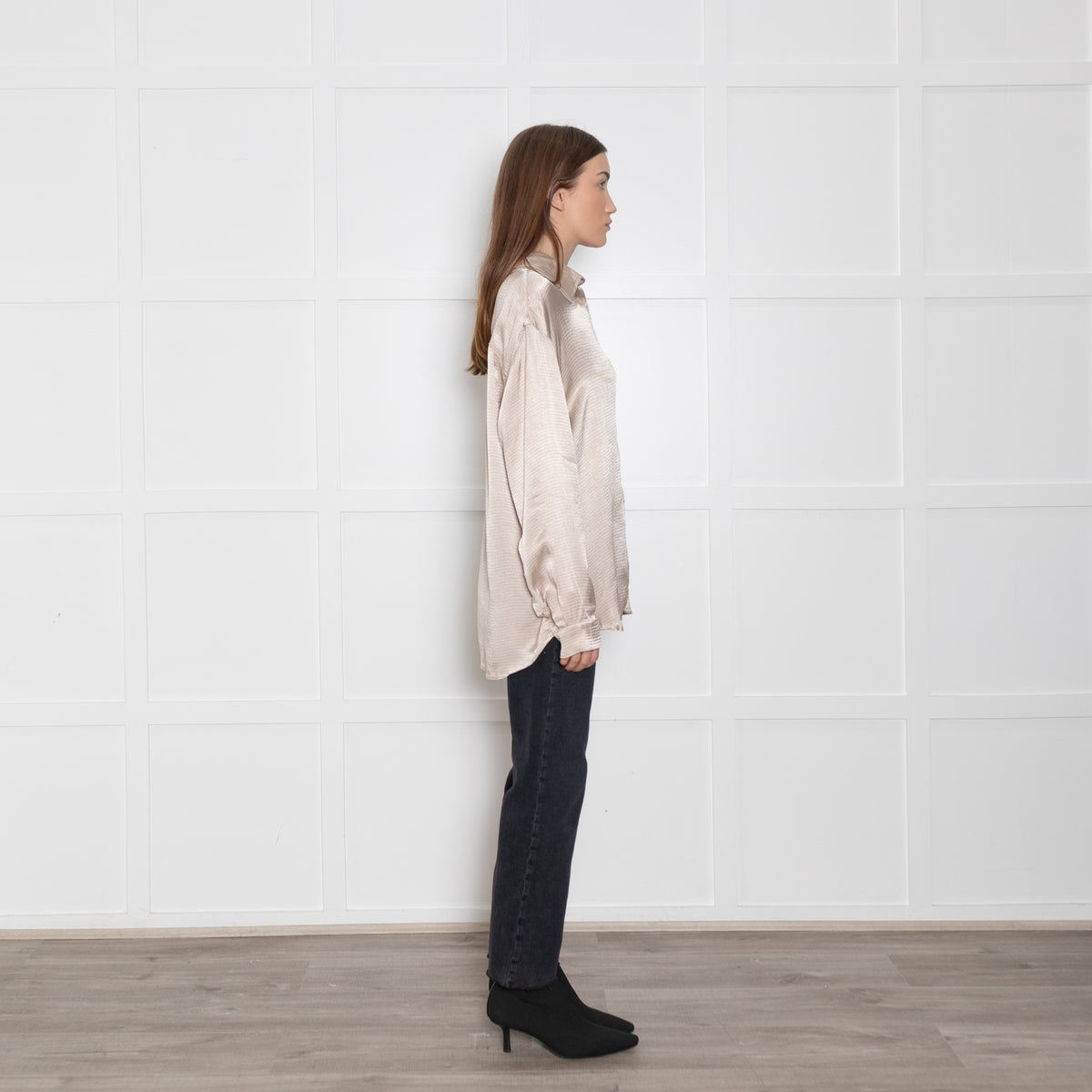 American Vintage Shimmer Collared Blouse