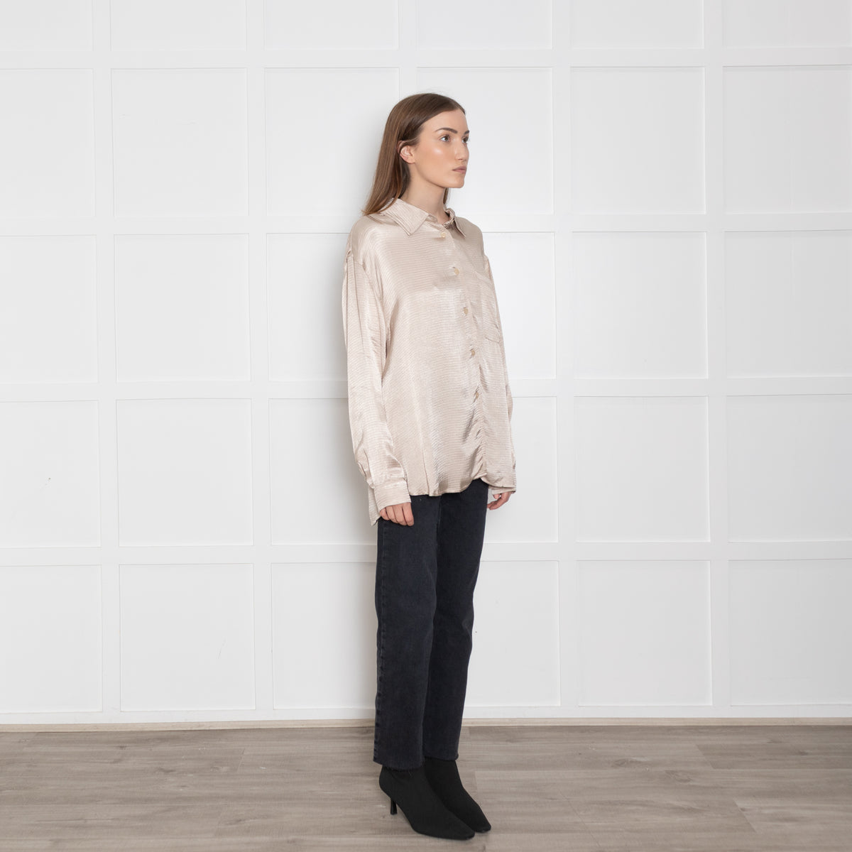 American Vintage Shimmer Collared Blouse