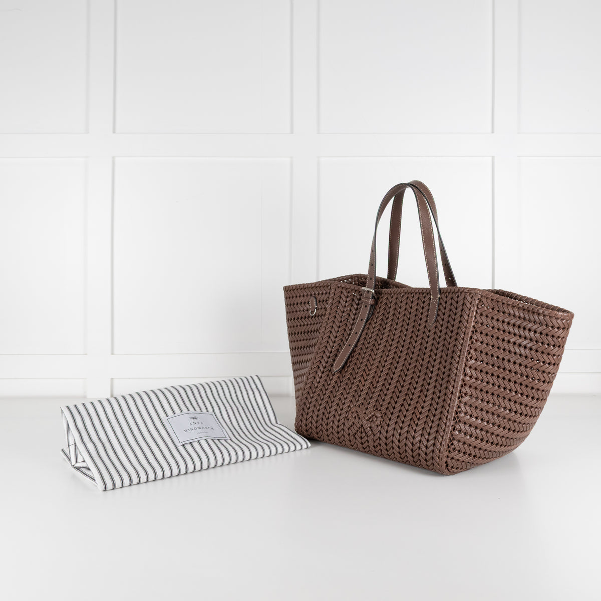 Anya Hindmarch Choclolate Brown Neeson Leather Bag