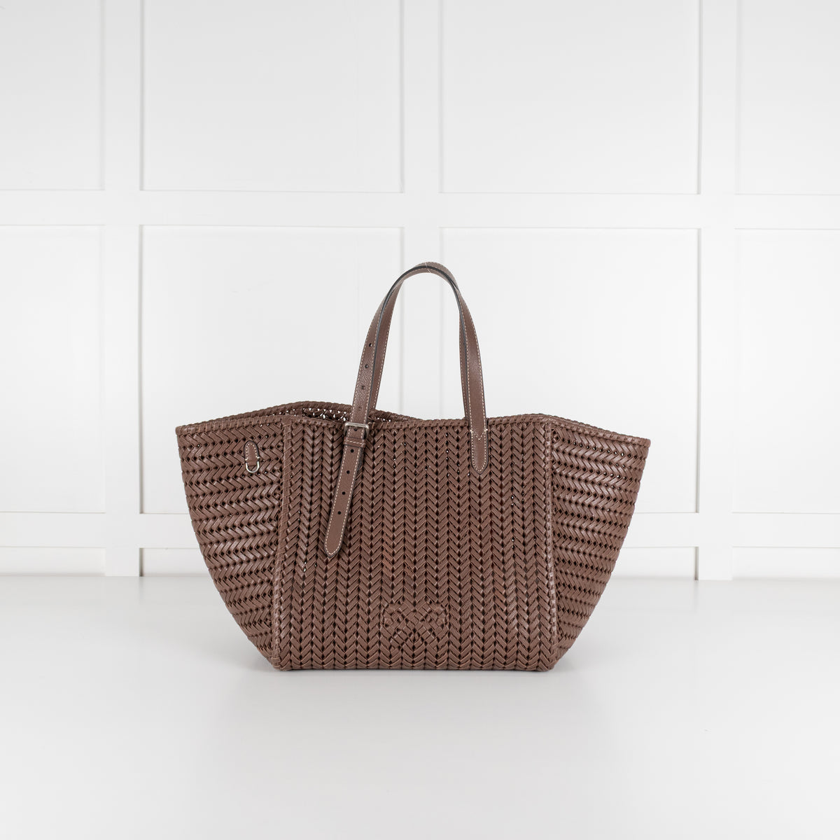 Anya Hindmarch Choclolate Brown Neeson Leather Bag