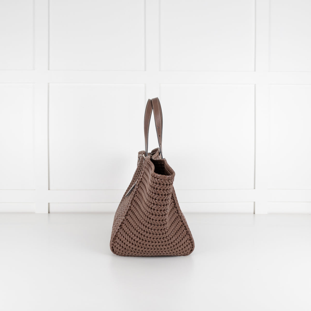 Anya Hindmarch Choclolate Brown Neeson Leather Bag