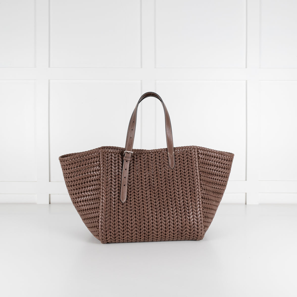 Anya Hindmarch Choclolate Brown Neeson Leather Bag