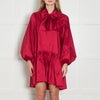Sister Jane Red Tiered Puff Sleeve Short Dress