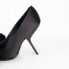 Ferragamo Black Silk Pointed Erica x5 Heels