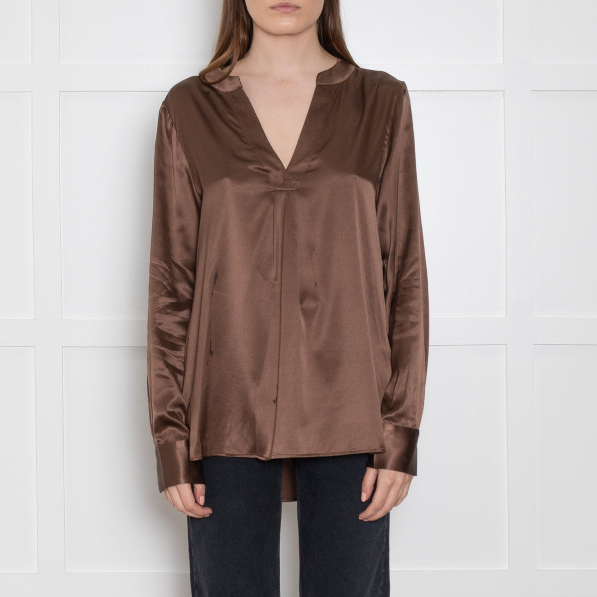 Dea Kudibal Brown Silk Blouse