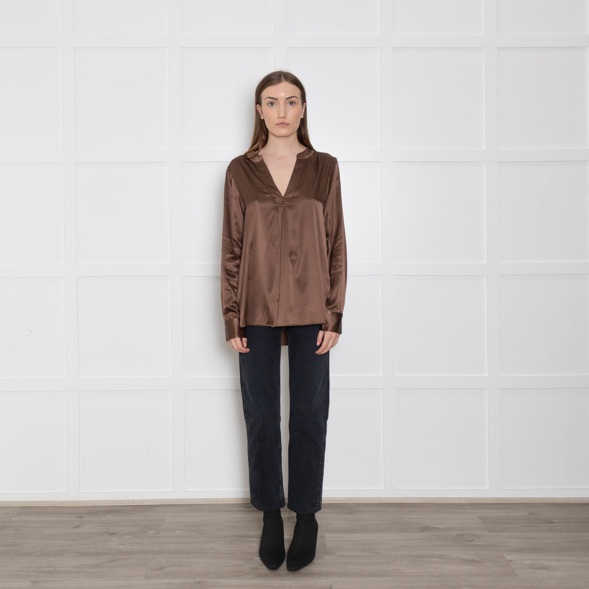 Dea Kudibal Brown Silk Blouse
