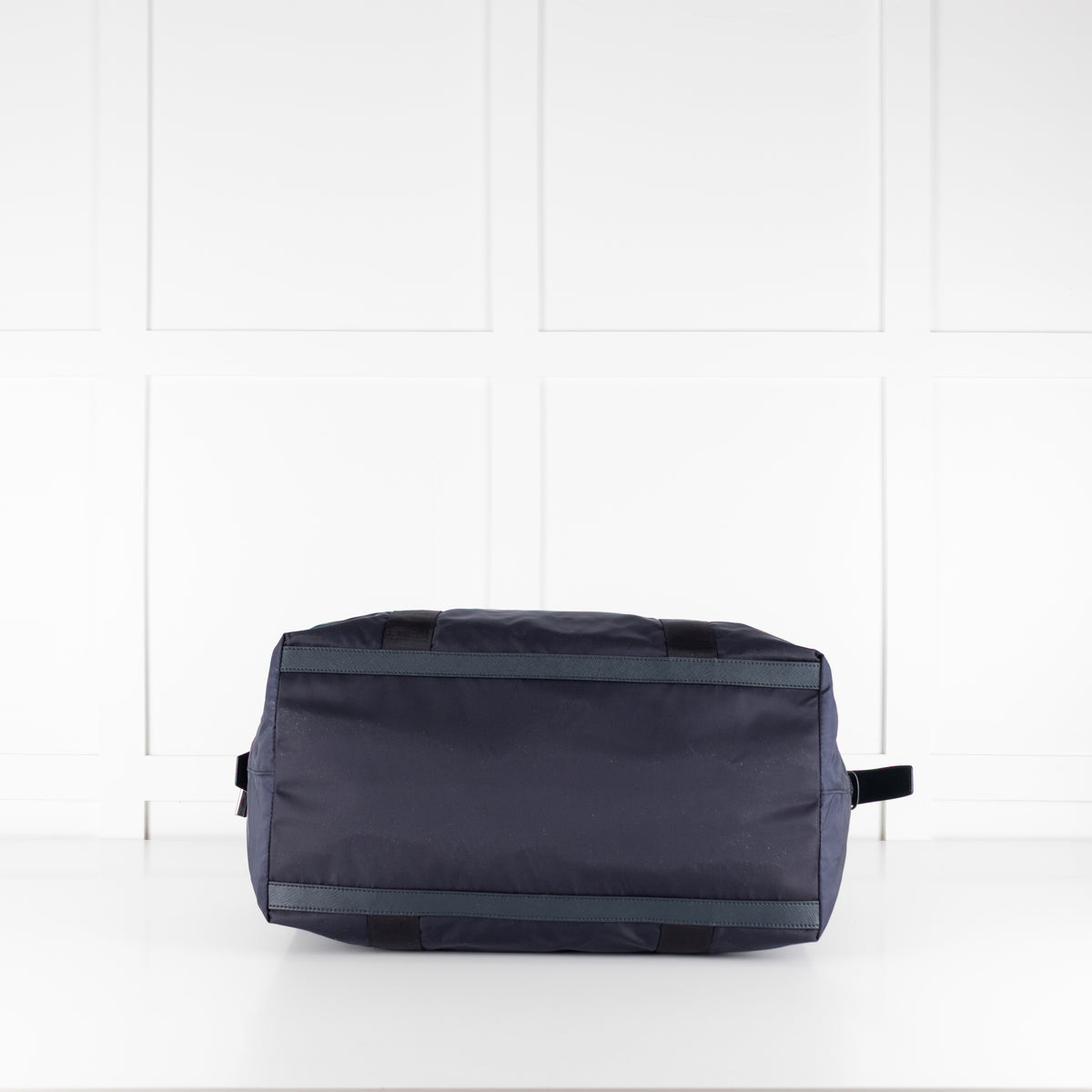 Prada Navy Re-Nylon and Saffiano Leather Duffle Bag