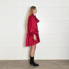Sister Jane Red Tiered Puff Sleeve Short Dress