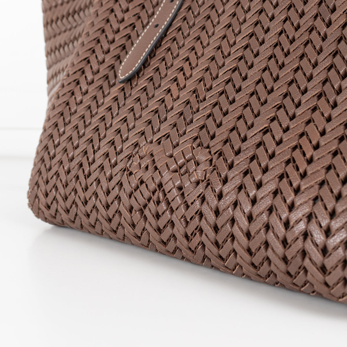 Anya Hindmarch Choclolate Brown Neeson Leather Bag