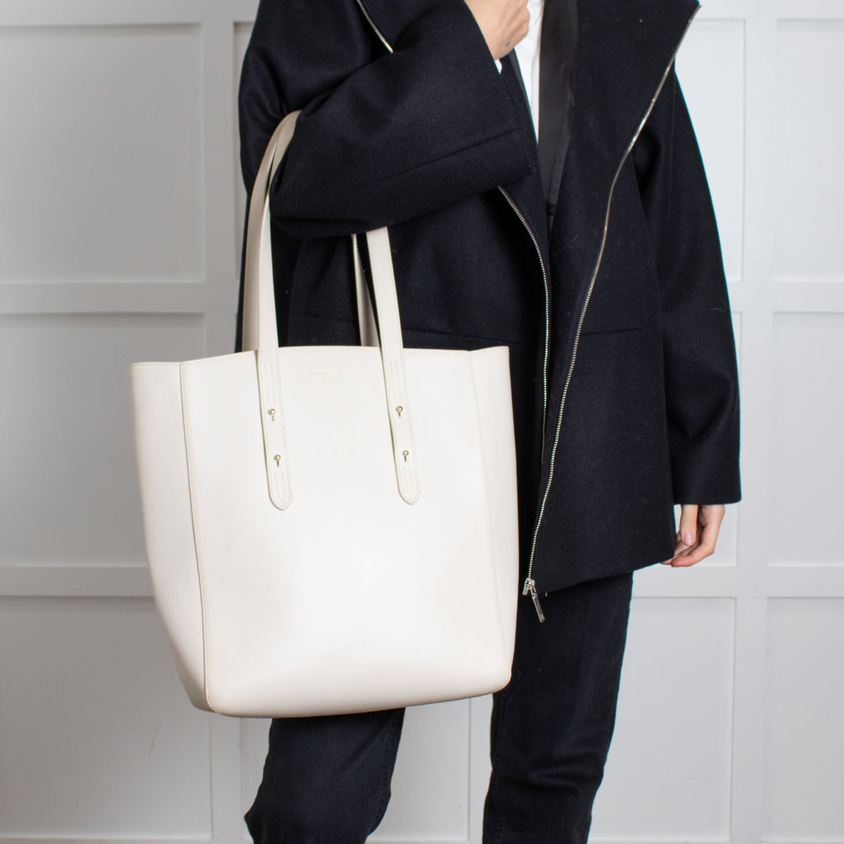 Aspinal of London Cream Top Handle Tote