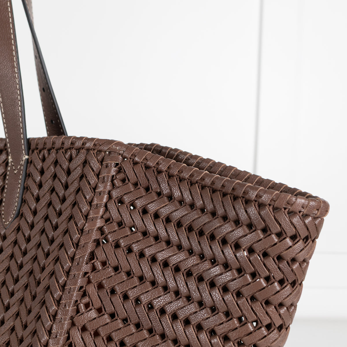 Anya Hindmarch Choclolate Brown Neeson Leather Bag