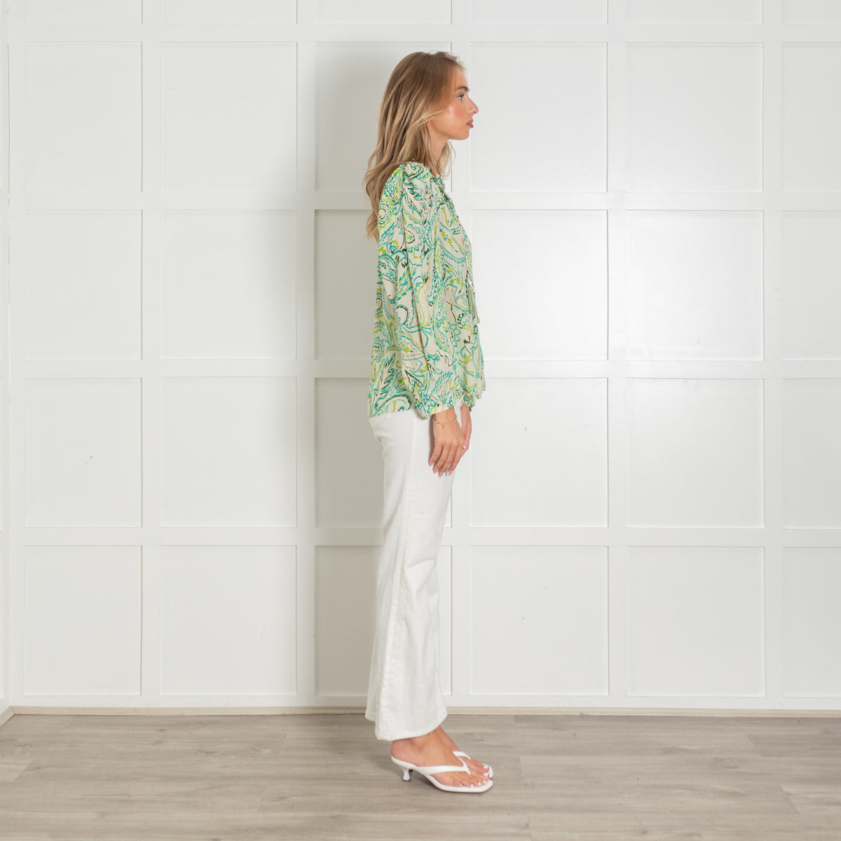 Moliin Green Tassle Blouse