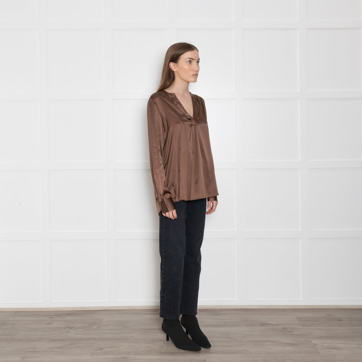 Dea Kudibal Brown Silk Blouse