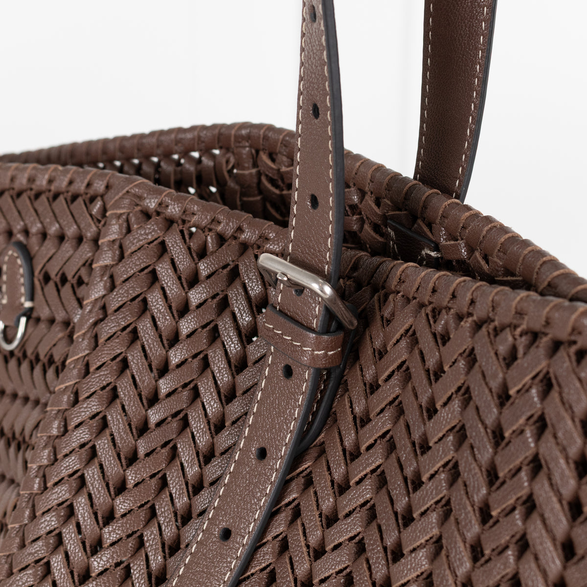 Anya Hindmarch Choclolate Brown Neeson Leather Bag