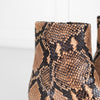 Me + Em Brown Snake Embossed Ankle Boots