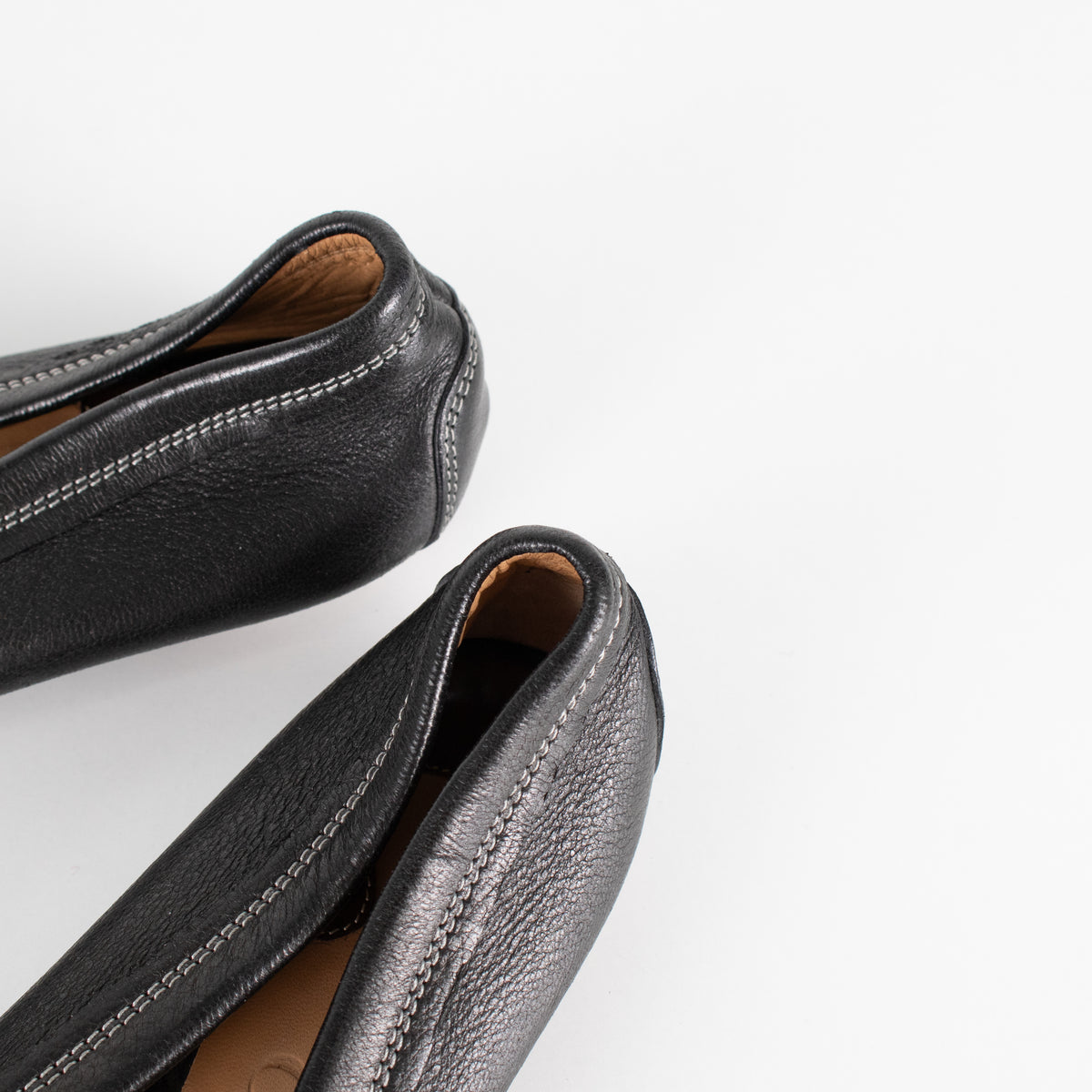 Chloé Black Grainy Leather Buckle Detail Pumps