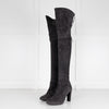 Stuart Weizman Grey Stretch Over Knee Boots