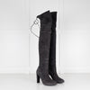 Stuart Weizman Grey Stretch Over Knee Boots