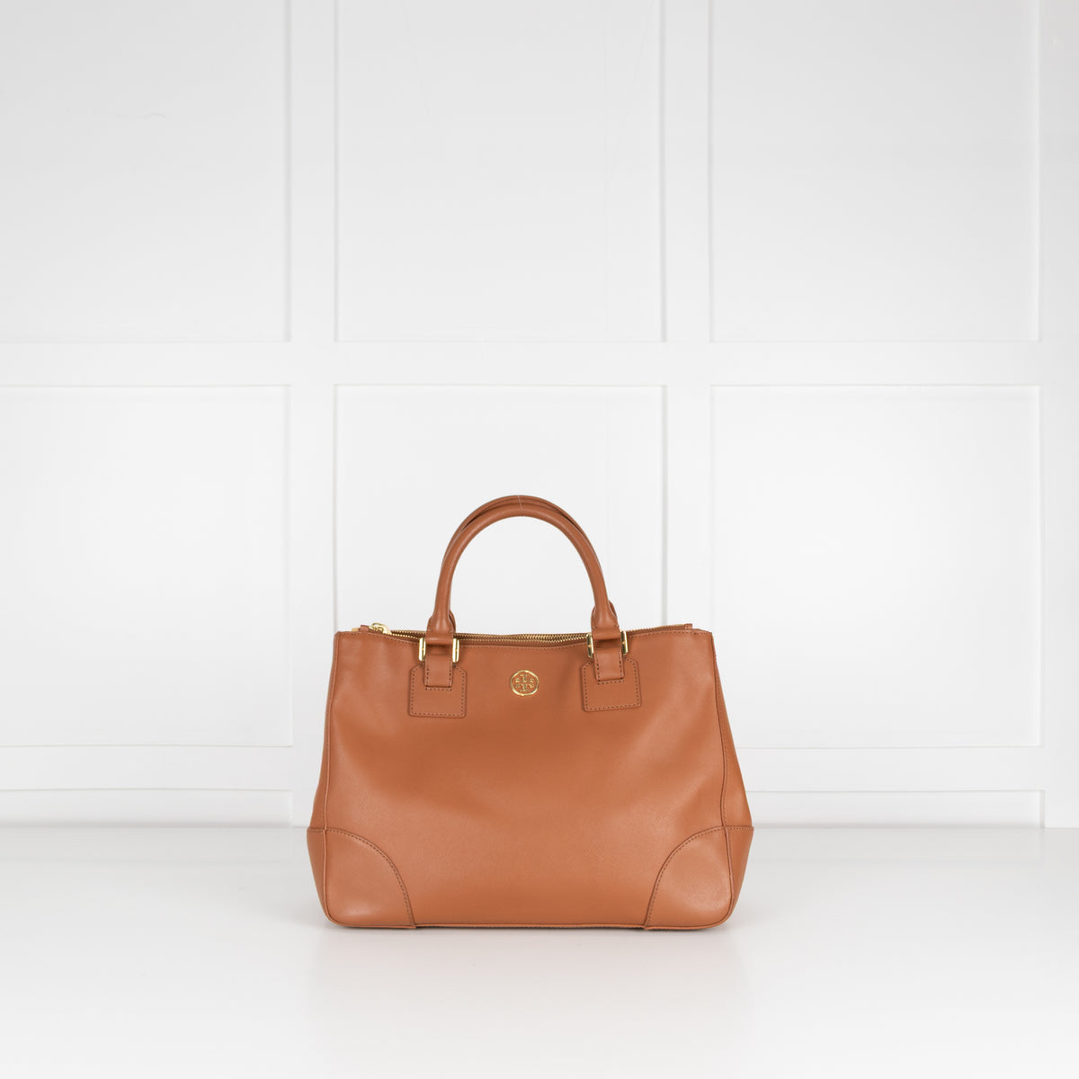 Tory Burch Robinson Tan Bag W/Long Strap