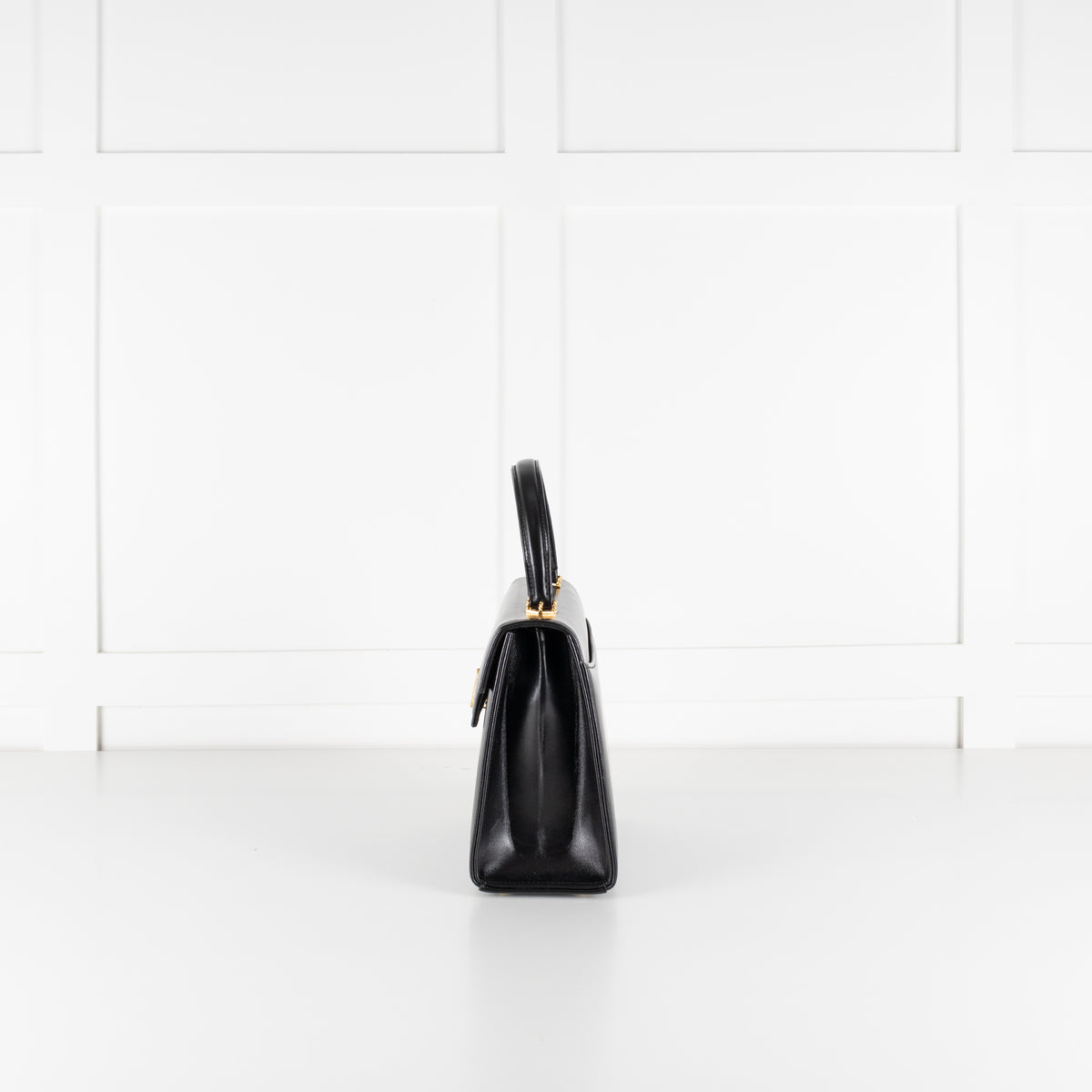 Launer London Black Traviata Top Handle Handbag