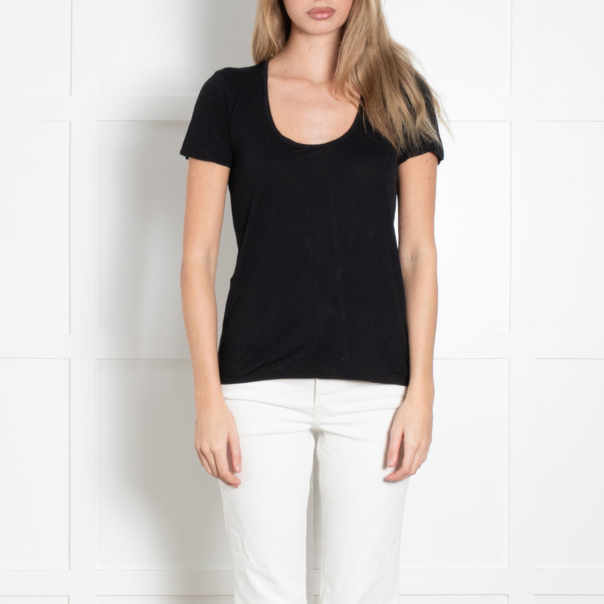 The Row Black Fine T-Shirt