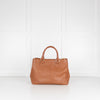 Tory Burch Robinson Tan Bag With Long Strap