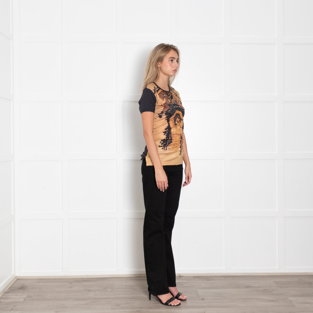 Vivienne Westwood Graphic T-Shirt with Black Sleeves