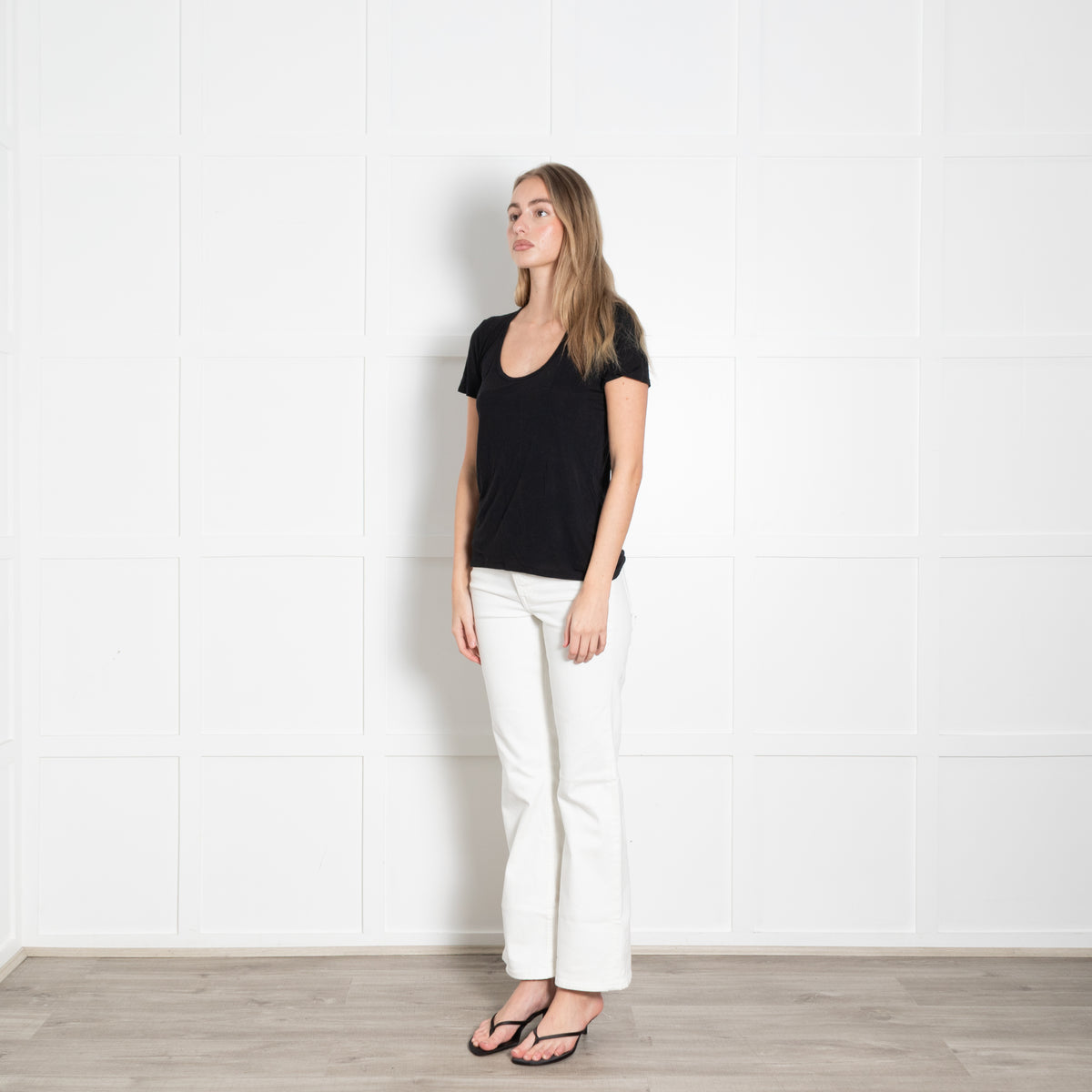 The Row Black Fine T-Shirt