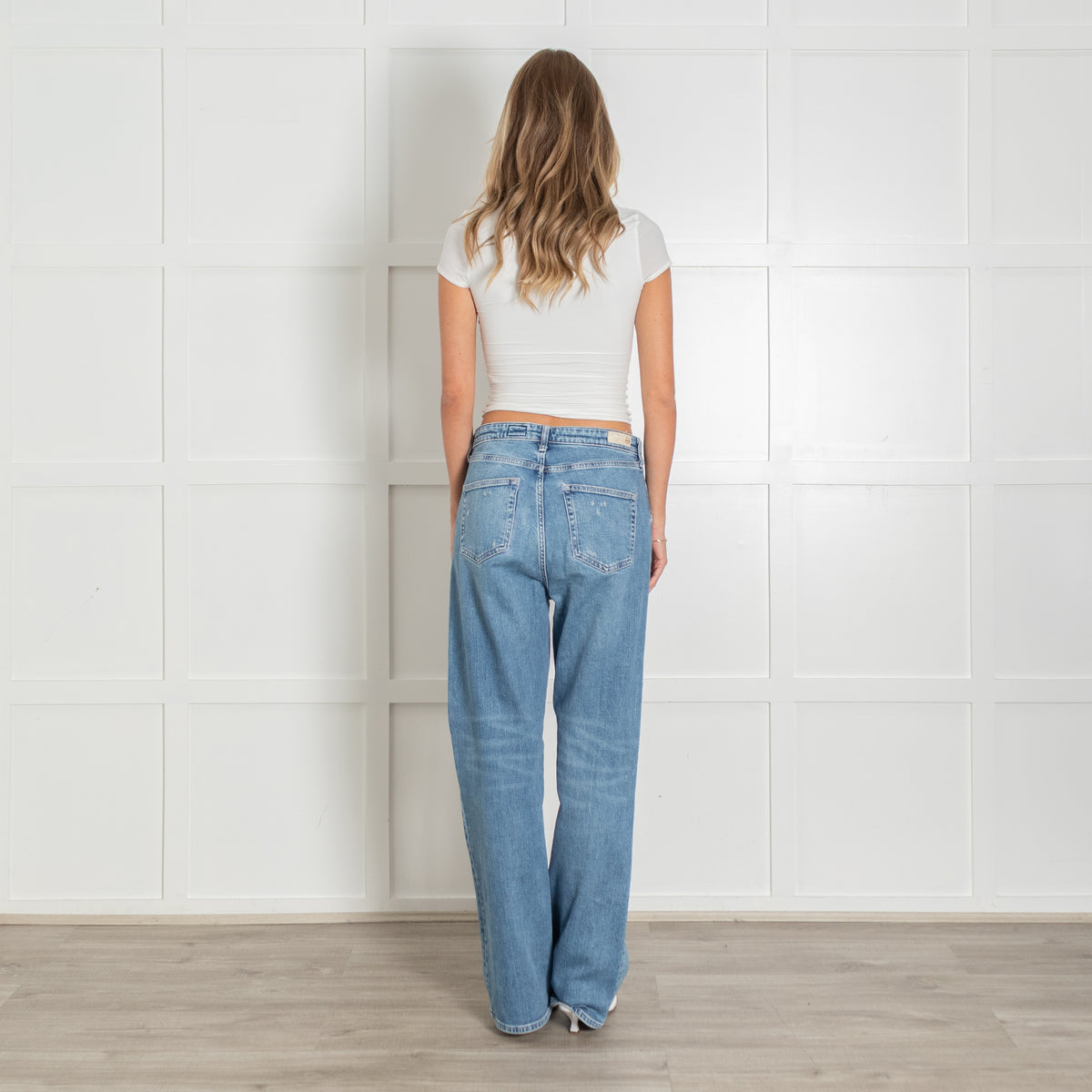 Adriano Goldschmied New Alexxis Wide Leg Blue Jeans