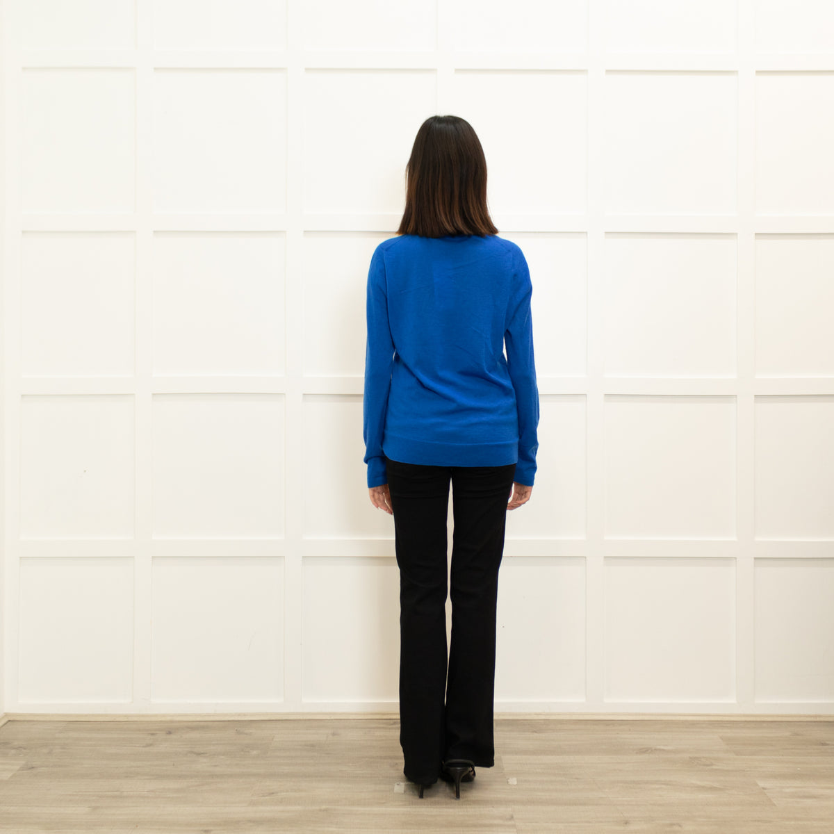Me + Em Bright Blue Fine Wool Sweater