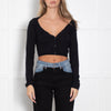 Jacquemus Black Fine Knit Crop Cardigan